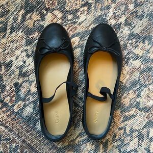 Quince Classic Black Mary Jane Ballet Flats